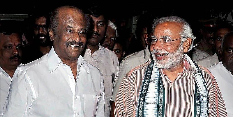 ರಜನಿಕಾಂತ್ ಮತ್ತು ಪ್ರಧಾನಿ ನರೇಂದ್ರ ಮೋದಿ