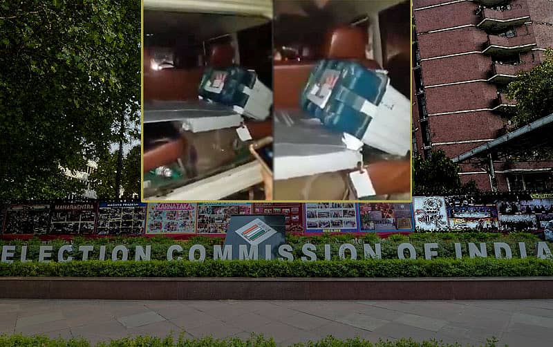 ಚುನಾವಣಾ ಆಯೋಗ ಮತ್ತು ಕಾರಿನಲ್ಲಿ ಸಿಕ್ಕ ಇವಿಎಂಗಳು