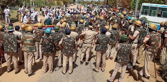 ಹರಿಯಾಣದ ರೋಹ್ಟಕ್ನಲ್ಲಿ ರೈತರ ಪ್ರತಿಭಟನೆ – ಪಿಟಿಐ ಚಿತ್ರ