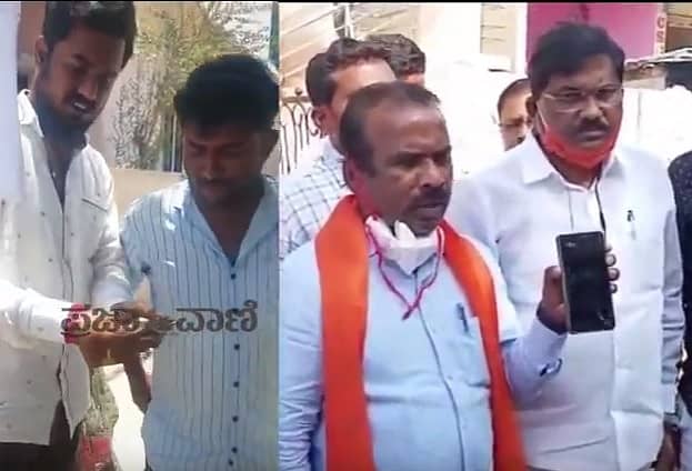 ಕಾಂಗ್ರೆಸ್ ಕಾರ್ಯಕರ್ತರು ಮತದಾರರಿಗೆ ಹಣ ಹಂಚುತ್ತಿರುವ ವಿಡಿಯೊವನ್ನು ಬಿಜೆಪಿ ರಾಜ್ಯ ಪ್ರಧಾನ ಕಾರ್ಯದರ್ಶಿ ಎನ್.ರವಿಕುಮಾರ್ ಬಿಡುಗಡೆ ಮಾಡಿದರು.