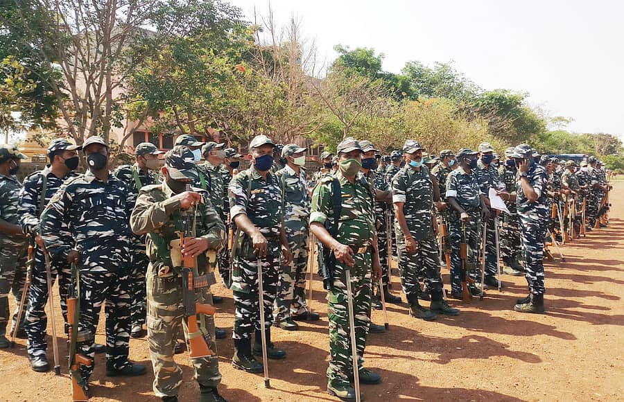 ಬಸವಕಲ್ಯಾಣ ಉಪ ಚುನಾವಣೆಗೆ ನಿಯೋಜಿಸಿದ ಭದ್ರತಾ ಸಿಬ್ಬಂದಿ