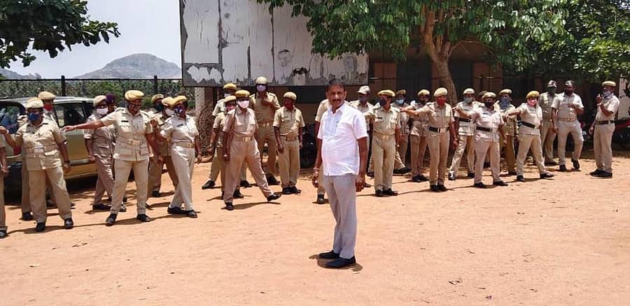 ಬಿಬಿಎಂಪಿ ವ್ಯಾಪ್ತಿಯಲ್ಲಿ ಕಾರ್ಯ ನಿರ್ವಹಿಸಲು ನಿಯೋಜನೆಗೊಂಡ ಜಿಲ್ಲೆಯ ಗೃಹರಕ್ಷಕ ದಳದ ಸಿಬ್ಬಂದಿ