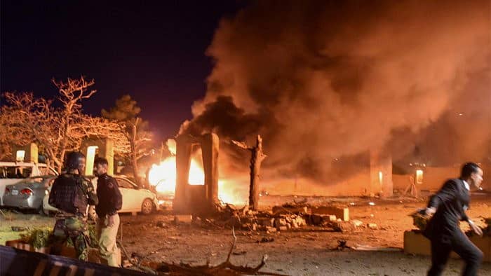 ಬಾಂಬ್‌ ಸ್ಫೋಟ ಸಂಭವಿಸಿರುವ ಪ್ರದೇಶ –ರಾಯಿಟರ್ಸ್‌ ಚಿತ್ರ