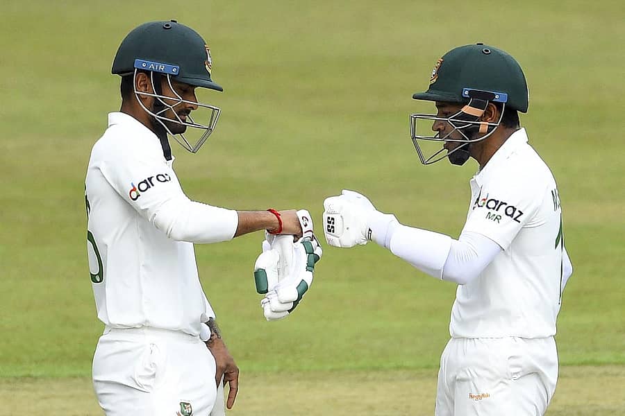 ಲಿಟನ್ ದಾಸ್ (ಎಡ) ಮತ್ತು ಮುಷ್ಫಿಕುರ್ ರಹೀಂ ಸಂಭ್ರಮ –ಎಎಫ್ಪಿ ಚಿತ್ರ