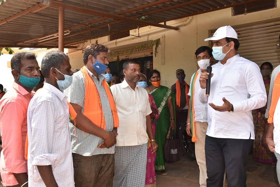 ರಾಮನಗರದಲ್ಲಿ ಗುರುವಾರ ಪ್ರಚಾರದ ವೇಳೆ ಜಿಲ್ಲಾ ಉಸ್ತುವಾರಿ ಸಚಿವ ಡಾ.ಸಿ.ಎನ್. ಅಶ್ವತ್ಥನಾರಾಯಣ ಮಾತನಾಡಿದರು