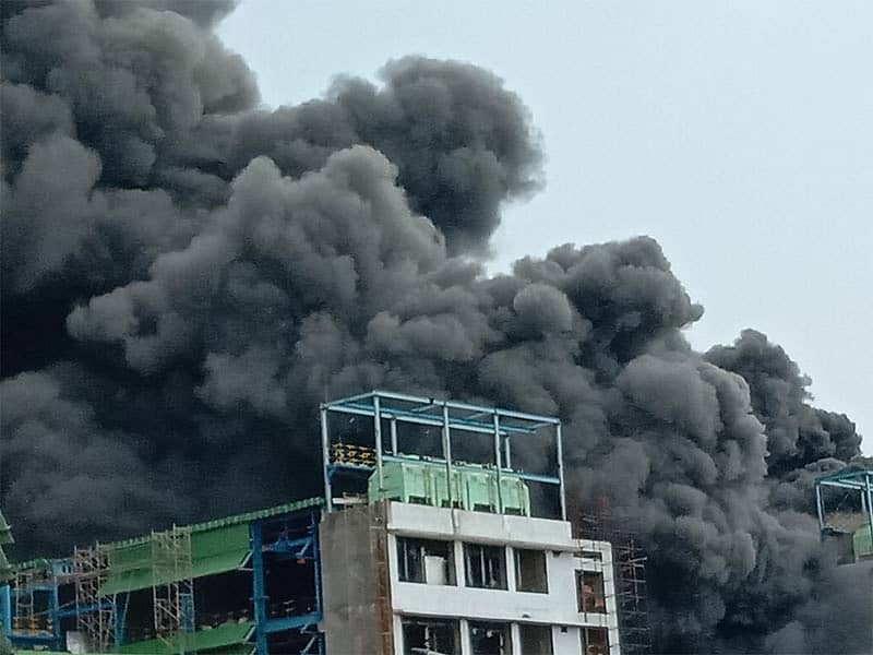 ಸುಗಂಧ ದ್ರವ್ಯ ತಯಾರಿಕಾ ಕಂಪನಿಯಲ್ಲಿ ಬೆಂಕಿ ಅವಘಡ