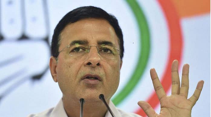 ರಣದೀಪ್ ಸುರ್ಜೆವಾಲ - ಪಿಟಿಐ ಚಿತ್ರ