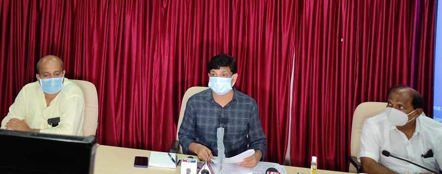 ಶನಿವಾರ ಕಚೇರಿಯಲ್ಲಿ ಜಿಲ್ಲಾಧಿಕಾರಿ ಜಿ.ಜಗದೀಶ್ ಸುದ್ದಿಗೋಷ್ಠಿ ನಡೆಸಿದರು.