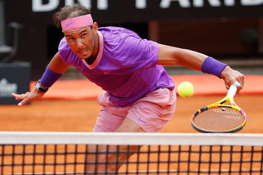 ರಫೆಲ್ ನಡಾಲ್ ಆಟದ ವೈಖರಿ –ರಾಯಿಟರ್ಸ್ ಚಿತ್ರ