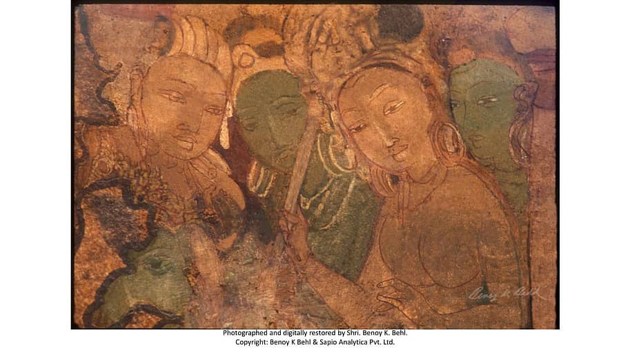 ಖ್ಯಾತ ಛಾಯಾಗ್ರಾಹಕ, ಇತಿಹಾಸಜ್ಞ ವಿನಯ್ ಕೆ.ಬೆಹ್ಲ್ ಅವರು ಚಿತ್ರ ತೆಗೆದು, ಡಿಜಿಟಲ್ ರೂಪದಲ್ಲಿ ಸಂಗ್ರಹಿಸಿರುವ ಬಾದಾಮಿ ಗುಹಾಂತರ ದೇವಾಲಯದಲ್ಲಿನ ವರ್ಣಚಿತ್ರ