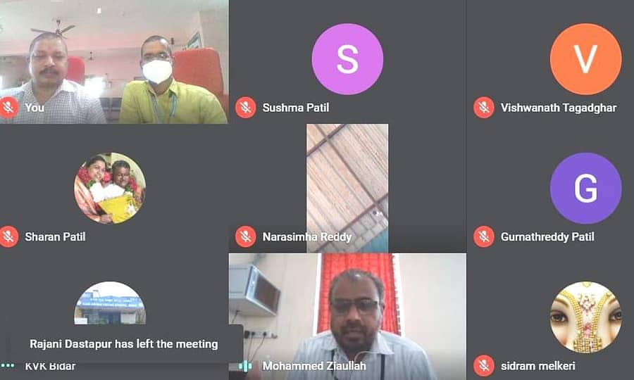 ಜನವಾಡದ ಕೃಷಿ ವಿಜ್ಞಾನ ಕೇಂದ್ರದ ವತಿಯಿಂದ ಹೈನು ಉದ್ಯಮ ಕುರಿತು ರೈತರಿಗೆ ಆನ್ಲೈನ್ನಲ್ಲಿ ತರಬೇತಿ ಕಾರ್ಯಕ್ರಮ ನಡೆಯಿತು