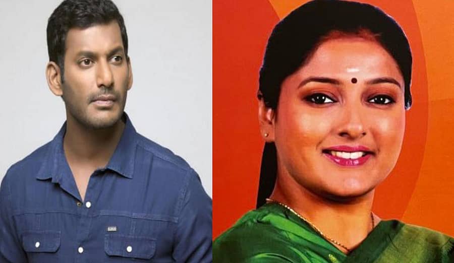 ನಟ ವಿಶಾಲ್ ಸಂಗ್ರಹ ಚಿತ್ರ: ಗಾಯತ್ರಿ ರಘುರಾಮ್ ಟ್ವಿಟರ್ ಖಾತೆಯಿಂದ ತೆಗೆದುಕೊಂಡ ಚಿತ್ರ