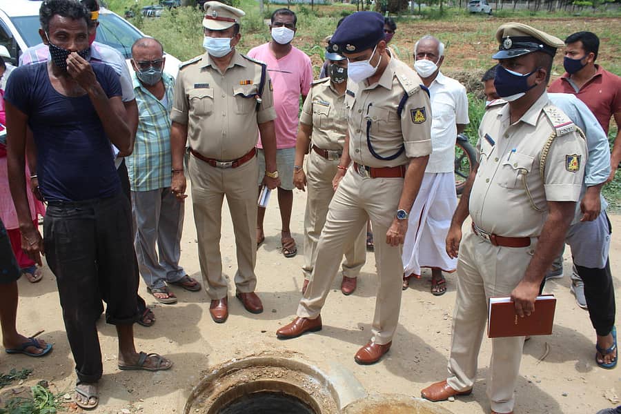 ಘಟನೆ ಸ್ಥಳಕ್ಕೆ ರಾಮನಗರ ಎಸ್ಪಿ ಗಿರೀಶ್‌ ಭೇಟಿ ನೀಡಿ ಪರಿಶೀಲಿಸಿದರು