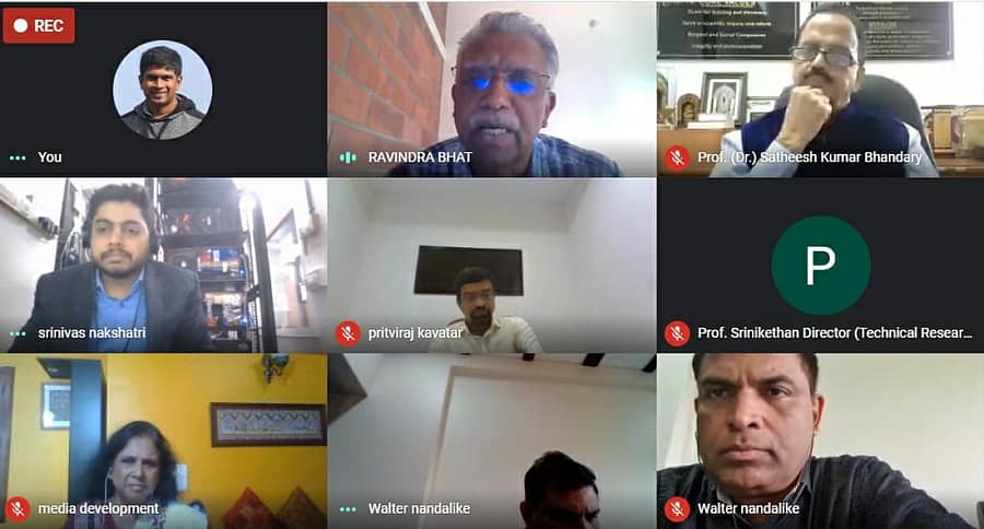 ನಿಟ್ಟೆ ವಿಶ್ವವಿದ್ಯಾಲಯದ ಆಶ್ರಯದಲ್ಲಿ ‘ಕೋವಿಡ್–19 ಪಿಡುಗು ನಿರ್ವಹಣೆ ಸಂದರ್ಭದಲ್ಲಿ ಮಾಧ್ಯಮಗಳ ಪಾತ್ರ’ ಕುರಿತು ವರ್ಚುವಲ್ ವಿಚಾರಗೋಷ್ಠಿ ನಡೆಯಿತು.