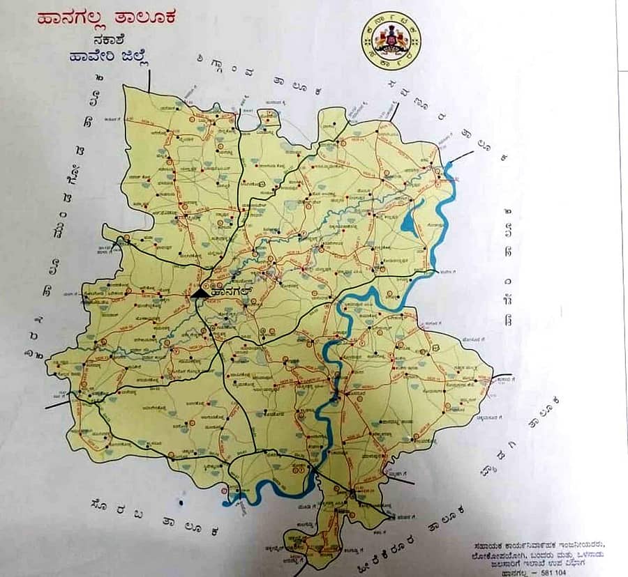 ಹಾನಗಲ್ ನಕ್ಷೆ