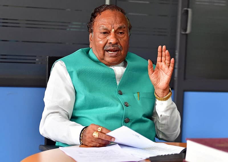 ಗ್ರಾಮೀಣಾಭಿವೃದ್ಧಿ ಸಚಿವ ಕೆ.ಎಸ್ ಈಶ್ವರಪ್ಪ