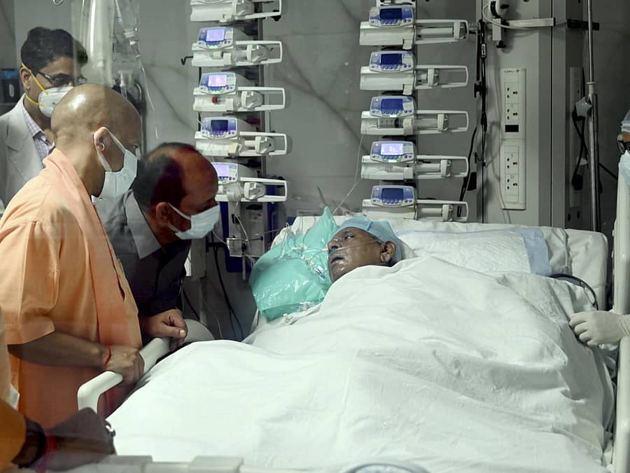 ಶನಿವಾರ ಕಲ್ಯಾಣ್‌ ಸಿಂಗ್‌ ಅವರ ಆರೋಗ್ಯ ವಿಚಾರಿಸಿದ ಉತ್ತರ ಪ್ರದೇಶ ಮುಖ್ಯಮಂತ್ರಿ ಯೋಗಿ ಆದಿತ್ಯನಾಥ್‌