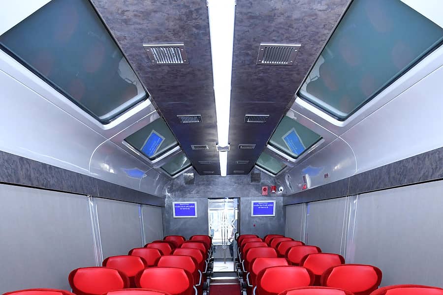 ಮಂಗಳೂರು–ಯಶವಂತಪುರ ರೈಲಿಗೆ ಅಳವಡಿಸಲು ಸಿದ್ಧವಾಗಿರುವ ವಿಸ್ಟಾಡೋಮ್‌ ಬೋಗಿ