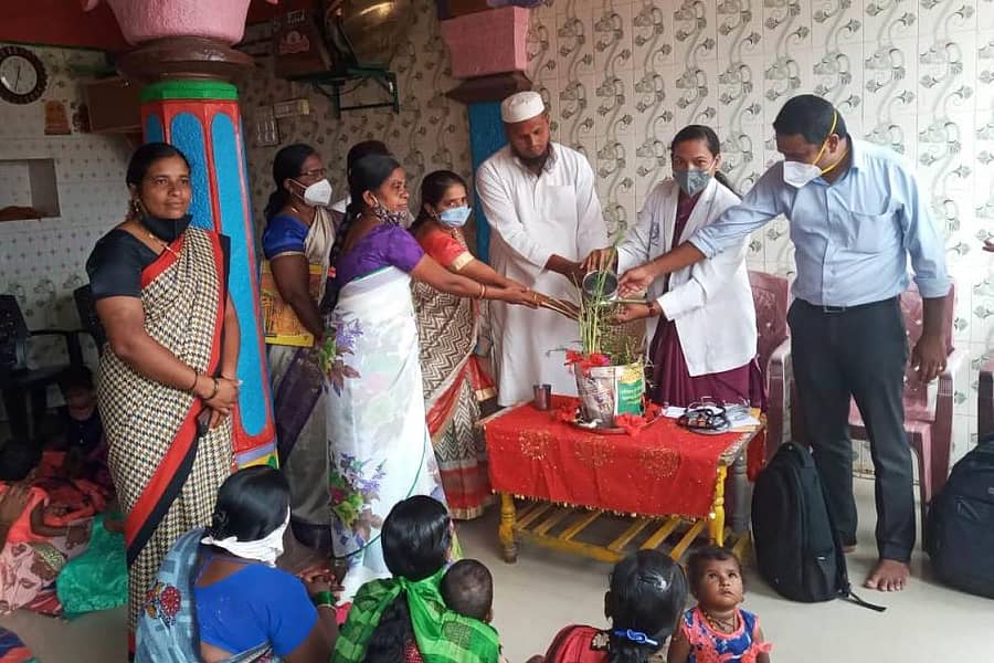 ಕಡಬಿಯ ಅಂಗನವಾಡಿ ಕೇಂದ್ರದಲ್ಲಿ ಮಕ್ಕಳ ಆರೋಗ್ಯ ತಪಾಸಣೆ ಕಾರ್ಯಕ್ರಮವನ್ನು ಡಾ.ಗೀತಾ ಸೋಡಿ ಉದ್ಘಾಟಿಸಿದರು