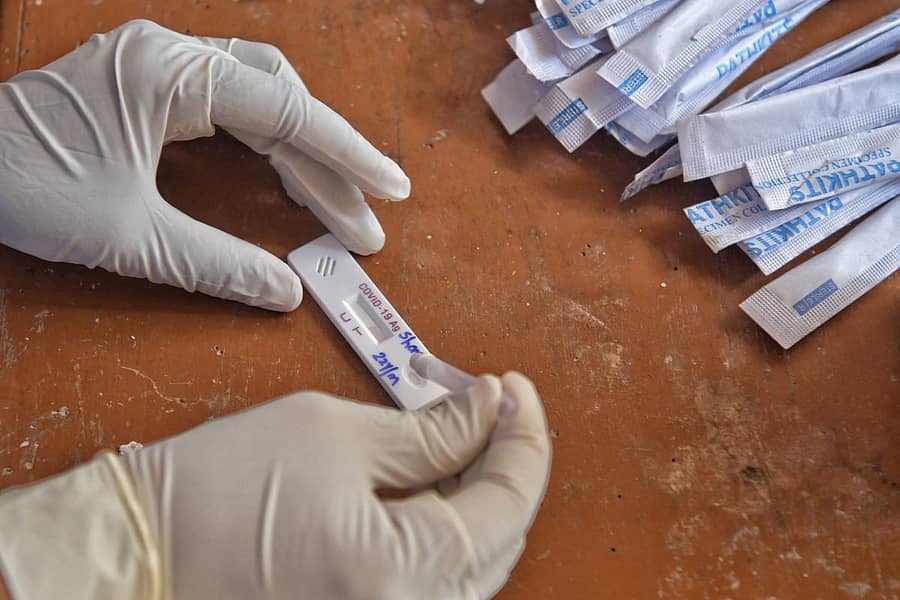 ಕೋವಿಡ್‌–19 ರ್‍ಯಾಪಿಡ್‌ ಆ್ಯಂಟಿಜೆನ್‌ ಪರೀಕ್ಷೆ-ಸಾಂದರ್ಭಿಕ ಚಿತ್ರ