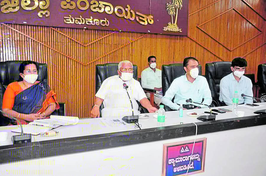 ತುಮಕೂರಿನಲ್ಲಿ ನಡೆದ ಸಭೆಯಲ್ಲಿ ಸಂಸದ ಜಿ.ಎಸ್.ಬಸವರಾಜು ಮಾತನಾಡಿದರು