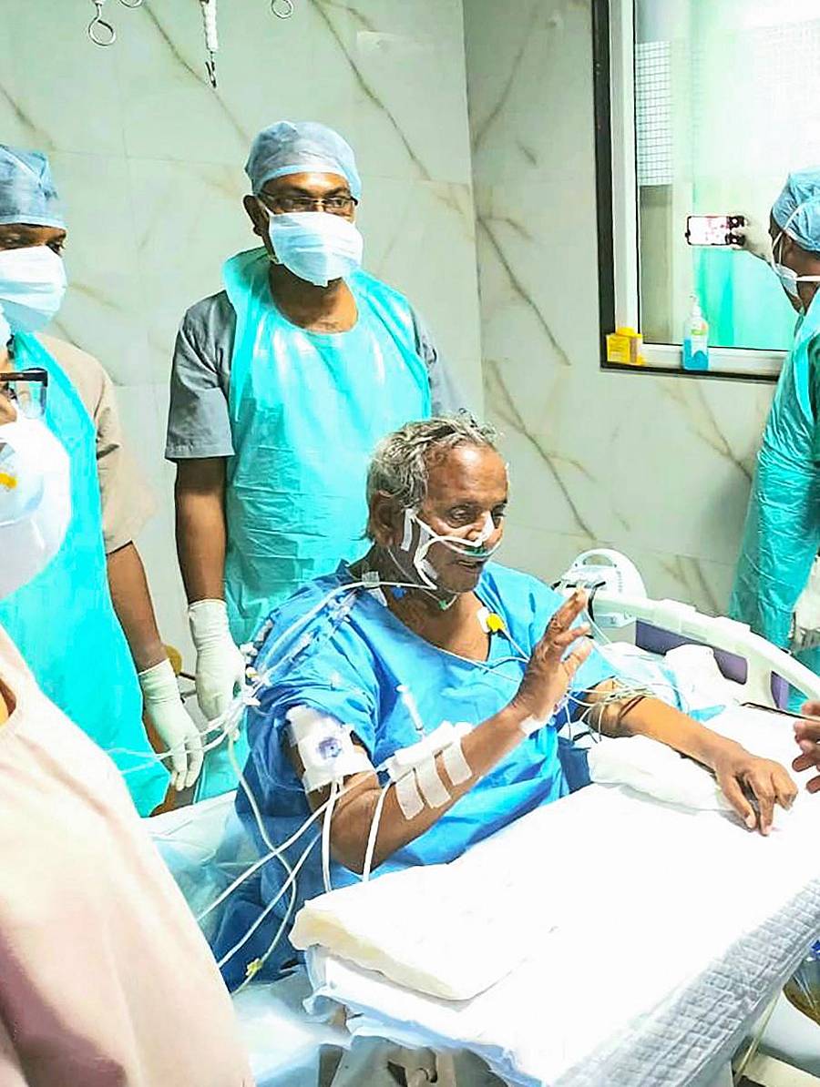 ಲಖನೌ ಆಸ್ಪತ್ರೆಯಲ್ಲಿ ಚಿಕಿತ್ಸೆಪಡೆಯುತ್ತಿರುವ ಮಾಜಿ ಮುಖ್ಯಮಂತ್ರಿ ಕಲ್ಯಾಣ್ ಸಿಂಗ್‌  (ಸಂಗ್ರಹ ಚಿತ್ರ)