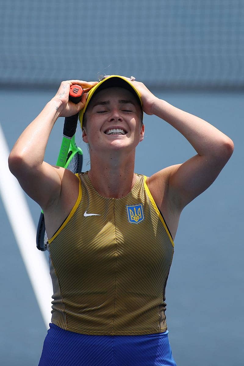 ಮಹಿಳಾ ಸಿಂಗಲ್ಸ್ ವಿಭಾಗದಲ್ಲಿ ಸೆಮಿಫೈನಲ್ ಪ್ರವೇಶಿಸಿದ ಎಲಿನಾ ಸ್ವಿಟೋಲಿನಾ ಸಂಭ್ರಮ –ರಾಯಿಟರ್ಸ್ ಚಿತ್ರ