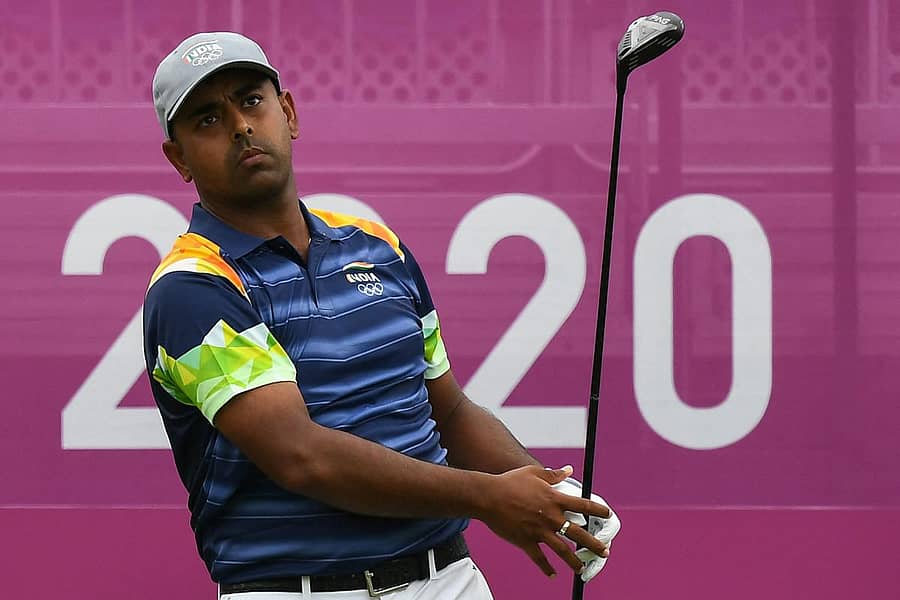 ಚೆಂಡು ಸಾಗಿದ ಬಗೆಯನ್ನು ವೀಕ್ಷಿಸಿದ ಅನಿರ್ಬನ್ ಲಾಹಿರಿ –ಎಎಫ್‌ಪಿ ಚಿತ್ರ