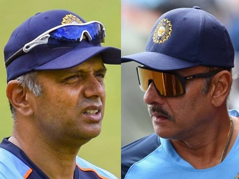 ರಾಹುಲ್ ದ್ರಾವಿಡ್ ಹಾಗೂ ರವಿಶಾಸ್ತ್ರಿ