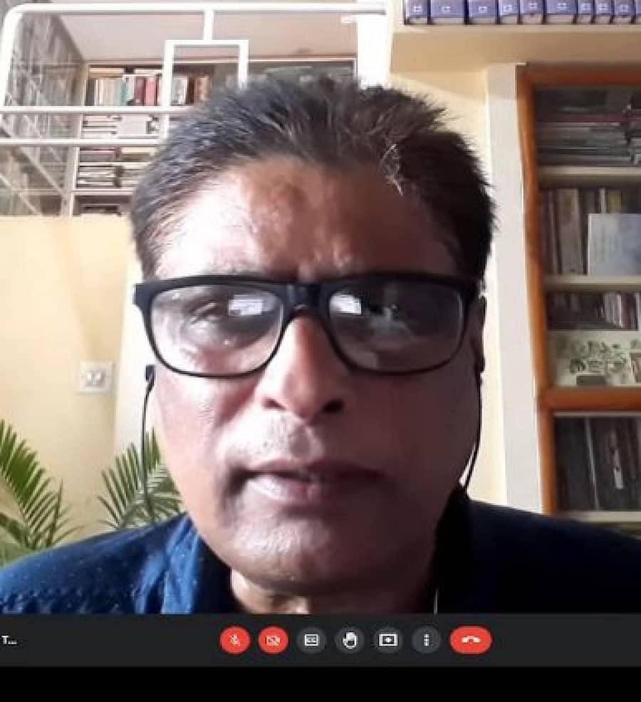 ವೆಬಿನಾರ್ನಲ್ಲಿ ಪ್ರೊ.ರಹಮತ್ ತರೀಕೆರೆ ಮಾತನಾಡಿದರು