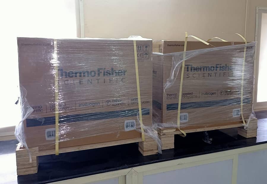 ಶಿರಸಿಯ ಕೋವಿಡ್ ಲ್ಯಾಬ್ಗೆ ಪೂರೈಕೆ ಆಗಿರುವ ಆರ್.ಟಿ.ಪಿ.ಸಿ.ಆರ್. ಯಂತ್ರ