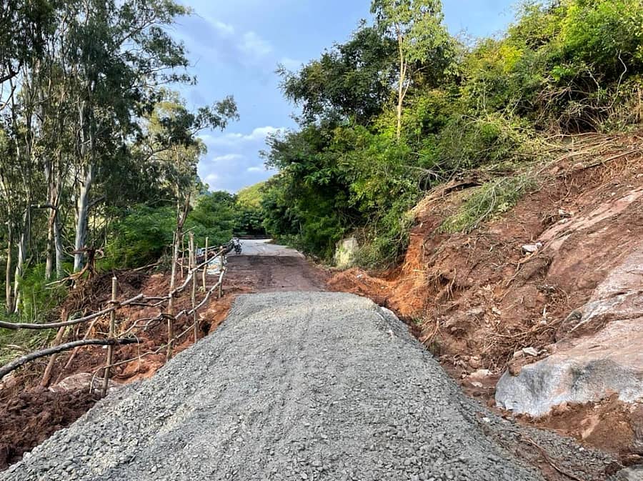 ತಾತ್ಕಾಲಿಕವಾಗಿ ಸಿದ್ಧವಾಗಿರುವ ನಂದಿಗಿರಿಧಾಮದ ರಸ್ತೆ