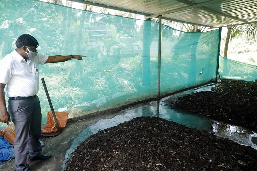 ಉಳ್ಳಾಲ ನಗರಸಭೆಯಿಂದ ಗೊಬ್ಬರ ತಯಾರಿಕೆಗೆ ನಿರ್ಮಿಸಿರುವ ತೊಟ್ಟಿ