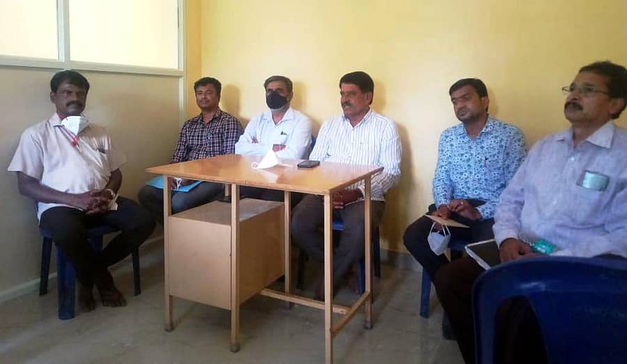 ಚನ್ನಪಟ್ಟಣ ತಾಲ್ಲೂಕಿನ ಬೈರಾಪಟ್ಟಣ ತೋಟಗಾರಿಕಾ ಫಾರಂನಲ್ಲಿ ನಡೆದ ಪತ್ರಿಕಾ ಗೋಷ್ಠಿಯಲ್ಲಿ ಕೆ.ವಿ. ನಾಗರಾಜು ಮಾತನಾಡಿದರು