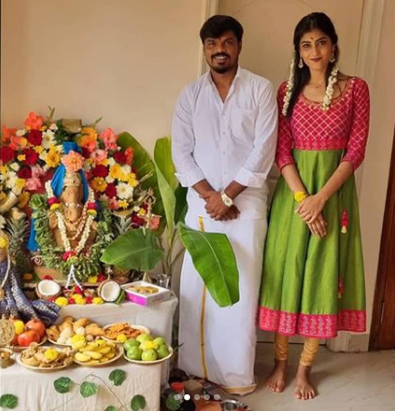 ಮಂಜು ಪಾವಗಡ- ದಿವ್ಯಾ ಸುರೇಶ್ (ಚಿತ್ರ: Manju Pavagada (LAG MANJA))