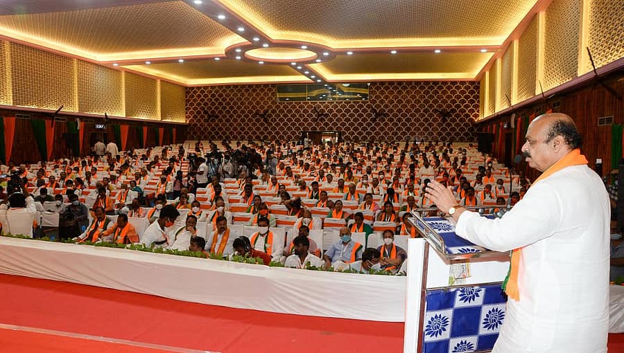 ದಾವಣಗೆರೆಯಲ್ಲಿ ಭಾನುವಾರ ನಡೆದ ಬಿಜೆಪಿ ರಾಜ್ಯ ಕಾರ್ಯಕಾರಿಣಿಯಲ್ಲಿ ಮುಖ್ಯಮಂತ್ರಿ ಬಸವರಾಜ ಬೊಮ್ಮಾಯಿ ಮಾತನಾಡಿದರು