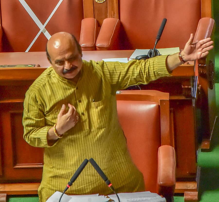 ವಿಧಾನಸಭೆಯಲ್ಲಿ ಮುಖ್ಯಮಂತ್ರಿ ಬಸವರಾಜ ಬೊಮ್ಮಾಯಿ ಮಾತನಾಡಿದರು