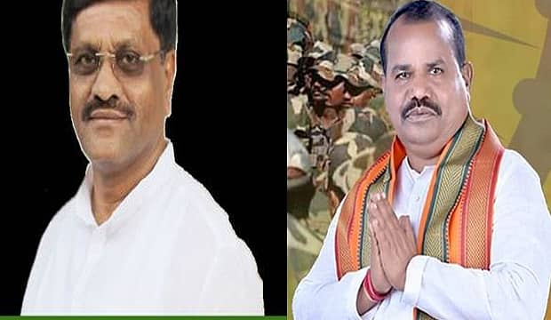 ಶಿವರಾಜ ಸಜ್ಜನ್(ಎಡ) ಹಾಗೂ ಶಾಸಕ ರಮೇಶ ಭೂಸನೂರ(ಬಲ)