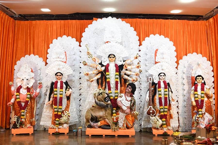 ಸತ್ಯಸಾಯಿ ಗ್ರಾಮದಲ್ಲಿ ನವರಾತ್ರಿ ಪ್ರಯುಕ್ತ ದುರ್ಗೆಯರ ಪೂಜೆ ನಡೆಯಿತು