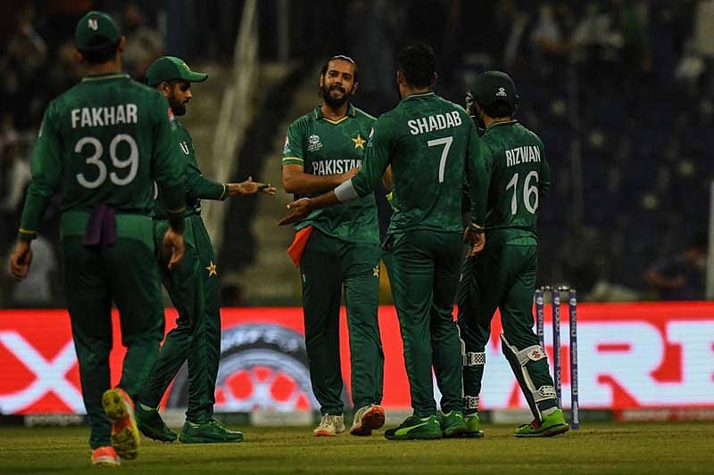 ಪಾಕ್ ಆಟಗಾರರ ಸಂಭ್ರಮ (ಎಎಫ್ಪಿ ಚಿತ್ರ)