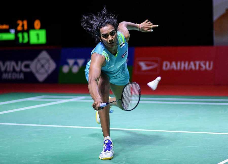 ಪಿ.ವಿ.ಸಿಂಧು ಅವರು ಚೆಂಡು ಹಿಂತಿರುಗಿಸಿ ಪರಿ– ಎಎಫ್ಪಿ ಚಿತ್ರ