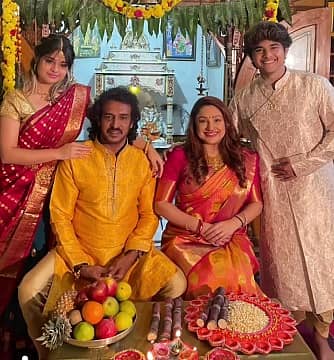 ಮಕ್ಕಳೊಂದಿಗೆ ಉಪೇಂದ್ರ -ಪ್ರಿಯಾಂಕಾ ದಂಪತಿ (ಇನ್ಸ್ಟಾಗ್ರಾಂ ಚಿತ್ರ)