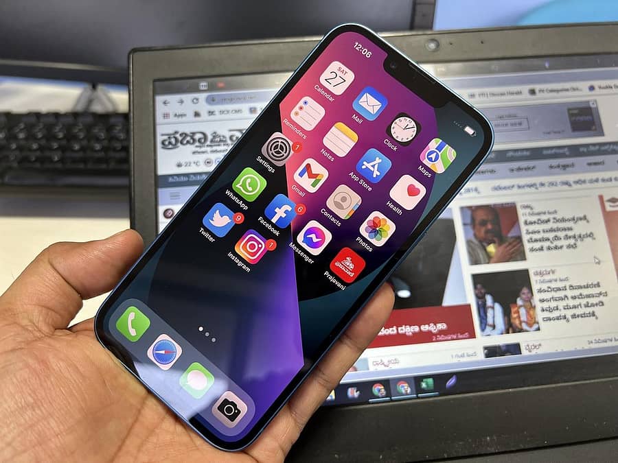 ಆ್ಯಪಲ್ ಐಫೋನ್ 13 – ಪ್ರಜಾವಾಣಿ ಸಂಗ್ರಹ ಚಿತ್ರ