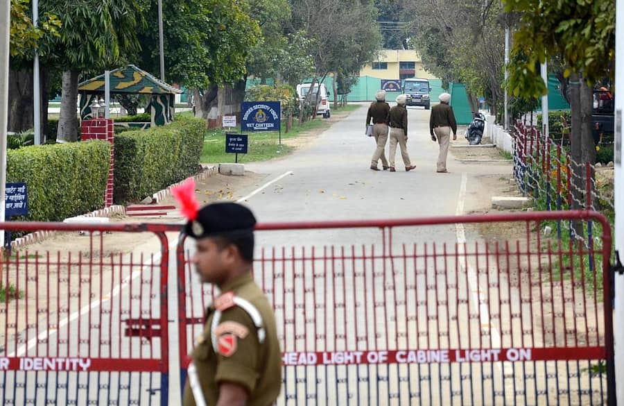ದುರ್ಘಟನೆ ಸಂಭವಿಸಿದ ಬಿಎಸ್ಎಫ್ ಸೇನಾ ಶಿಬಿರ (ಪಿಟಿಐ)