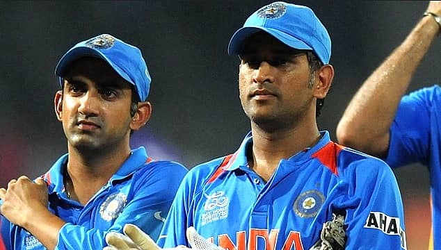 ಗೌತಮ್ ಗಂಭೀರ್ ಮತ್ತು ಎಂ.ಎಸ್. ಧೋನಿ