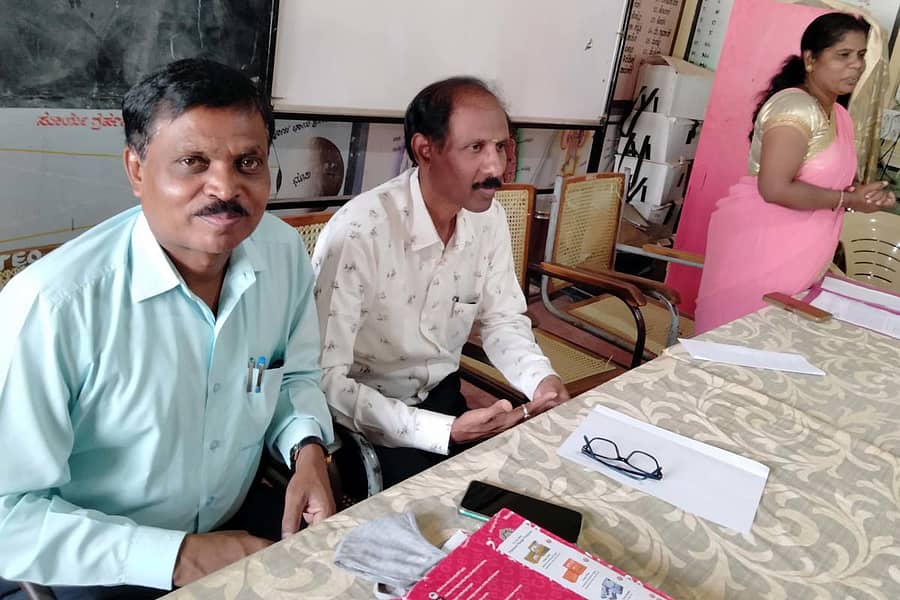 ಶ್ರೀನಿವಾಸಪುರದ ಕ್ಷೇತ್ರ ಶಿಕ್ಷಣ ಸಂಪನ್ಮೂಲ ಕೇಂದ್ರದಲ್ಲಿ ಗುರುವಾರ ಏರ್ಪಡಿಸಿದ್ದ ರಾಷ್ಟ್ರೀಯ ಶಿಕ್ಷಣ ನೀತಿ ಕುರಿತ ಕಾರ್ಯಾಗಾರದಲ್ಲಿ ಕ್ಷೇತ್ರ ಶಿಕ್ಷಣ ಸಮನ್ವಯಾಧಿಕಾರಿ ಕೆ.ಸಿ. ವಸಂತ ಮಾತನಾಡಿದರು. ಡಯಟ್ ಹಿರಿಯ ಉಪನ್ಯಾಸಕರಾದ ಗಂಗಪ್ಪ, ಪುರುಷೋತ್ತಮ್ ಇದ್ದರು