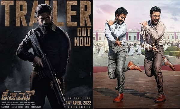 ಕೆಜಿಎಫ್ ಚಾಪ್ಟರ್ 2 ಹಾಗೂ ಆರ್ಆರ್ಆರ್ ಸಿನಿಮಾ ಪೋಸ್ಟರ್ಗಳು