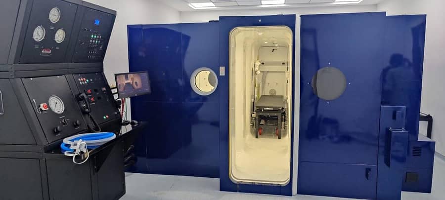 ವಿಕ್ಟೋರಿಯಾ ಆಸ್ಪತ್ರೆಯಲ್ಲಿ ಸ್ಥಾಪಿಸಿರುವ ‘ಹೈಪರ್‌ ಬ್ಯಾರಿಕ್‌ ಆಕ್ಸಿಜನ್‌’ ಘಟಕ