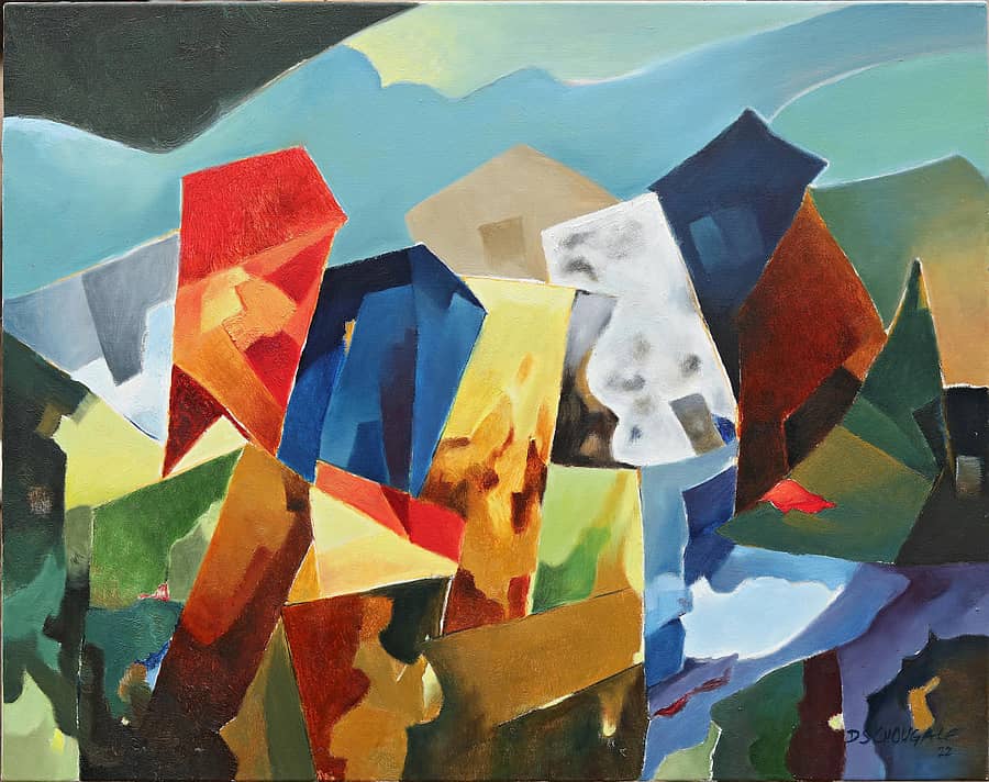 ಡಿ.ಎಸ್. ಚೌಗಲೆ ಅವರ ಕಲಾಕೃತಿ