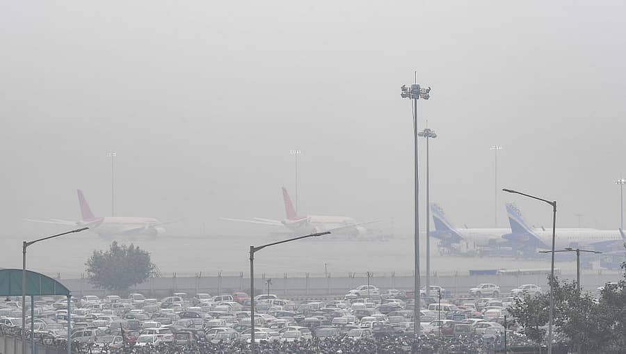 ದೆಹಲಿಯ ಅಂತರರಾಷ್ಟ್ರೀಯ ವಿಮಾನ ನಿಲ್ದಾಣ –ಪಿಟಿಐ ಚಿತ್ರ